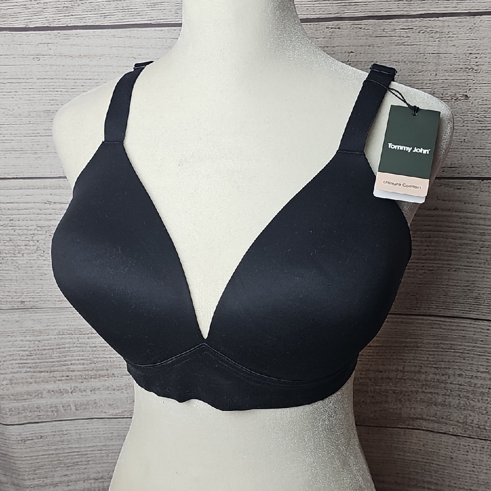 Tommy John Women's Sleek Black Bra